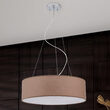 Lustra moderna abajur textil maro 3xE27/40W, Ufo HL 6-1632/3 Braun Orion